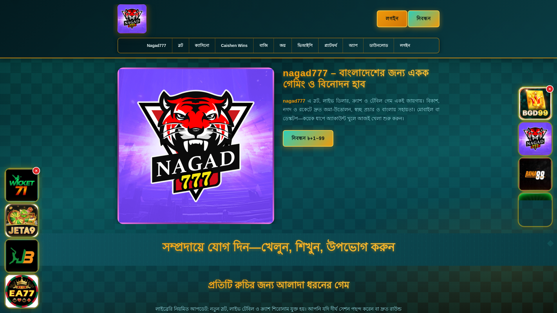 website screenshot of https://nagad777dui.com/