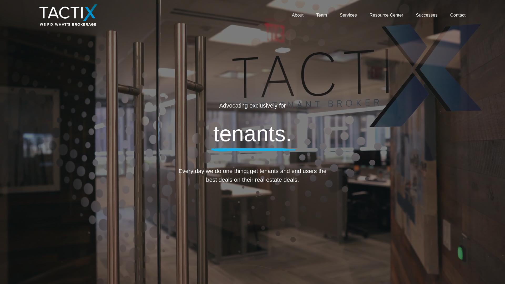 website screenshot of http://www.tactix.com/