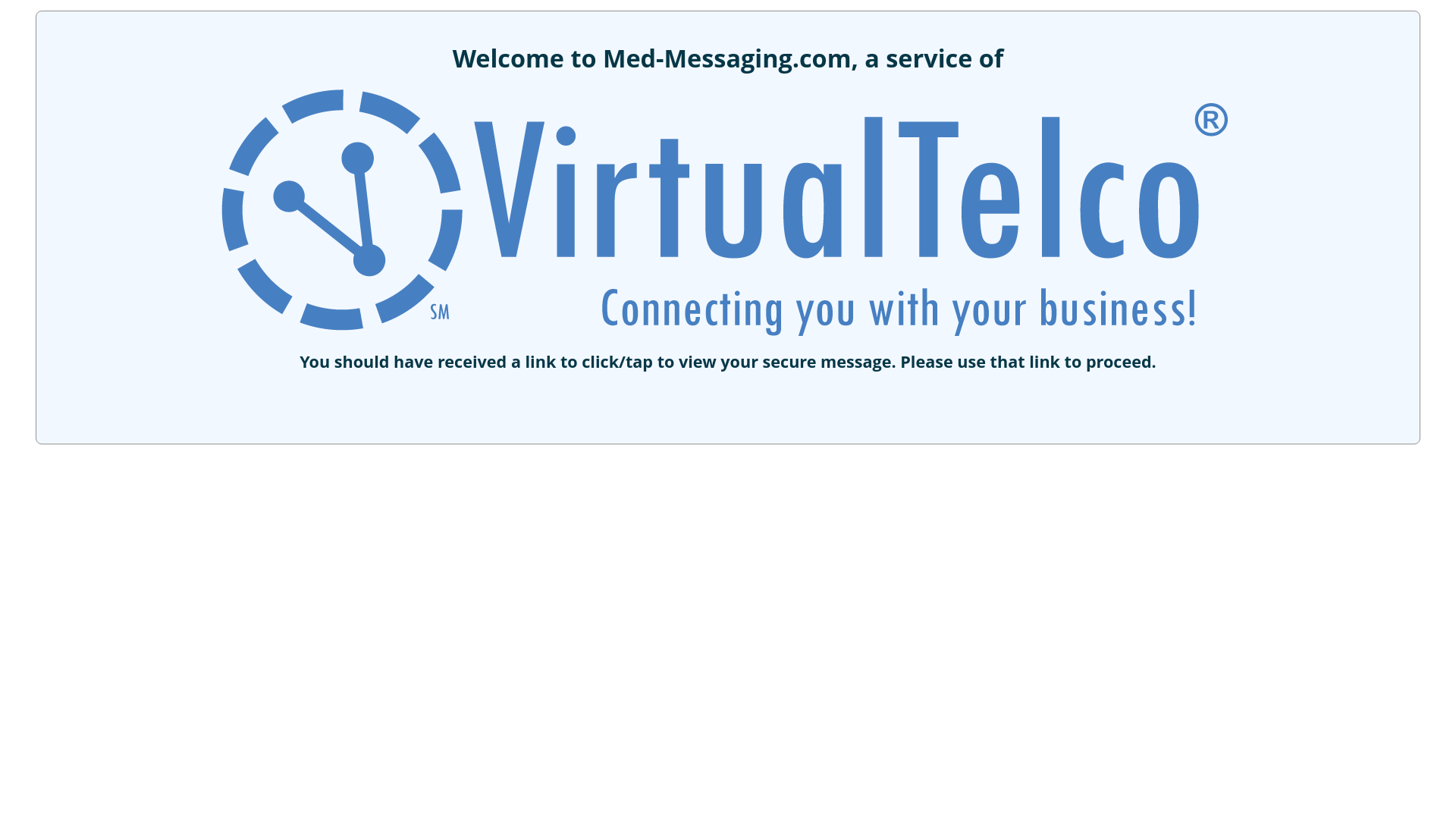 website screenshot of https://med-messaging.com/