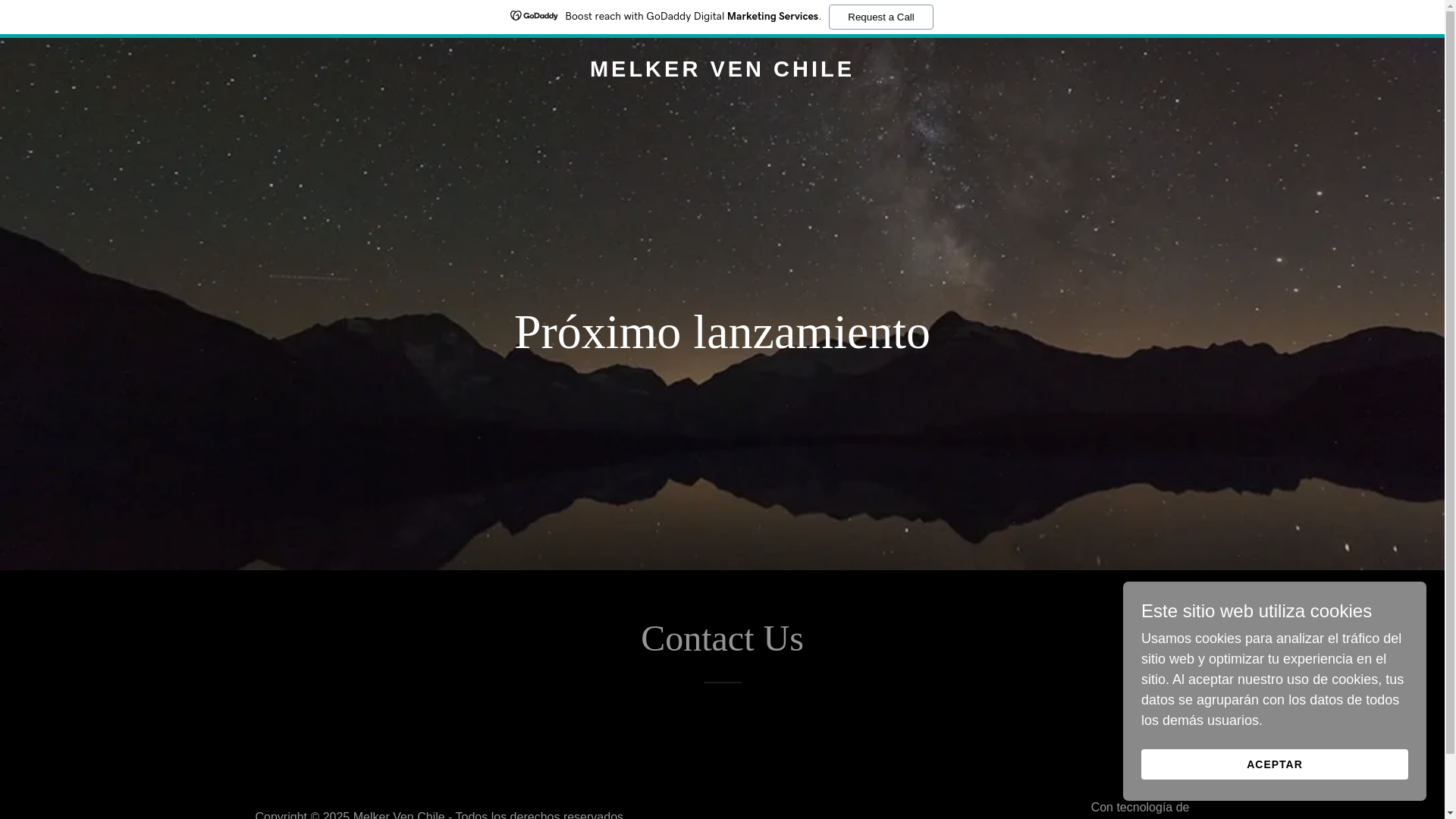 website screenshot of https://melkervenchile.com/