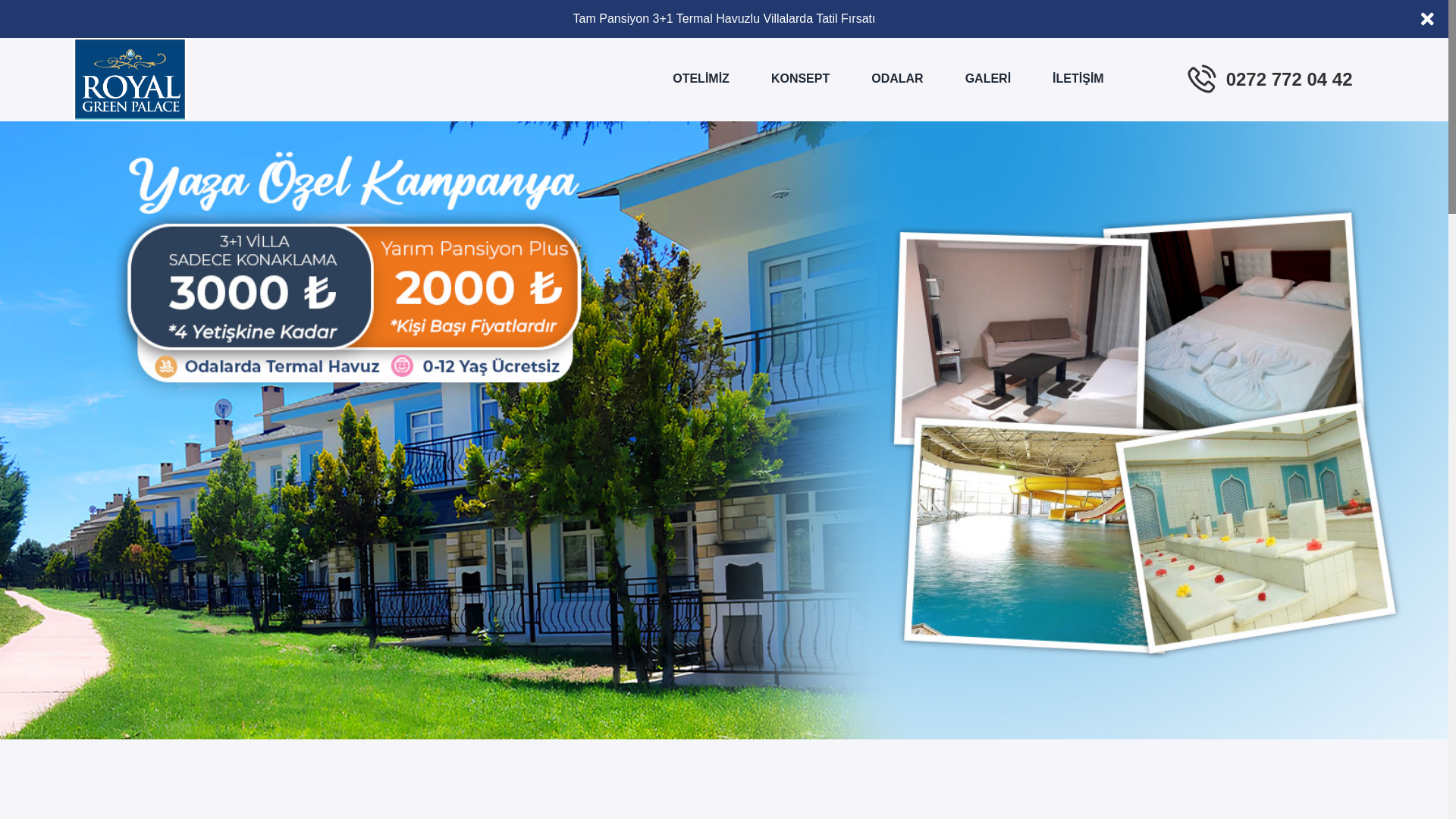 website screenshot of https://royalgreenpalace.com/