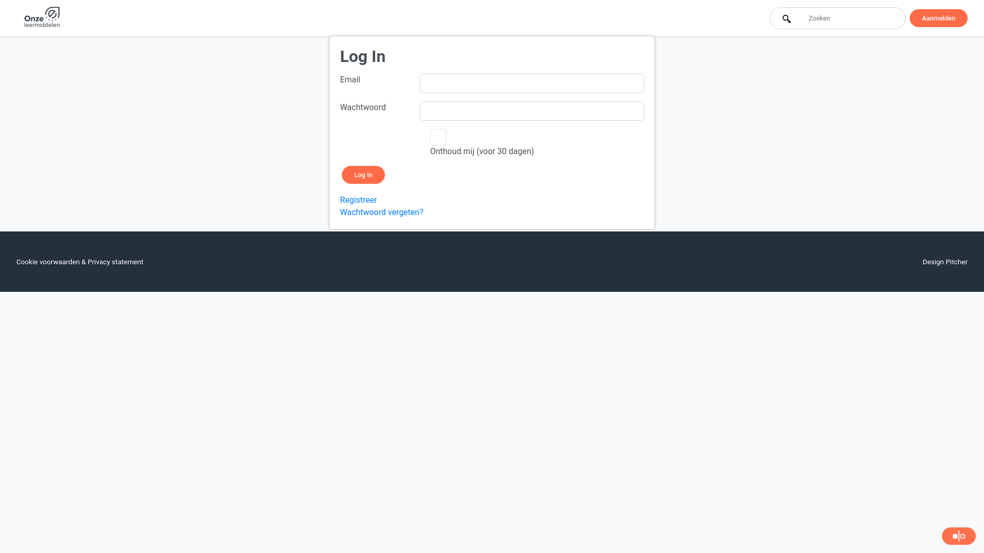 website screenshot of https://onzecatalogus.nl/