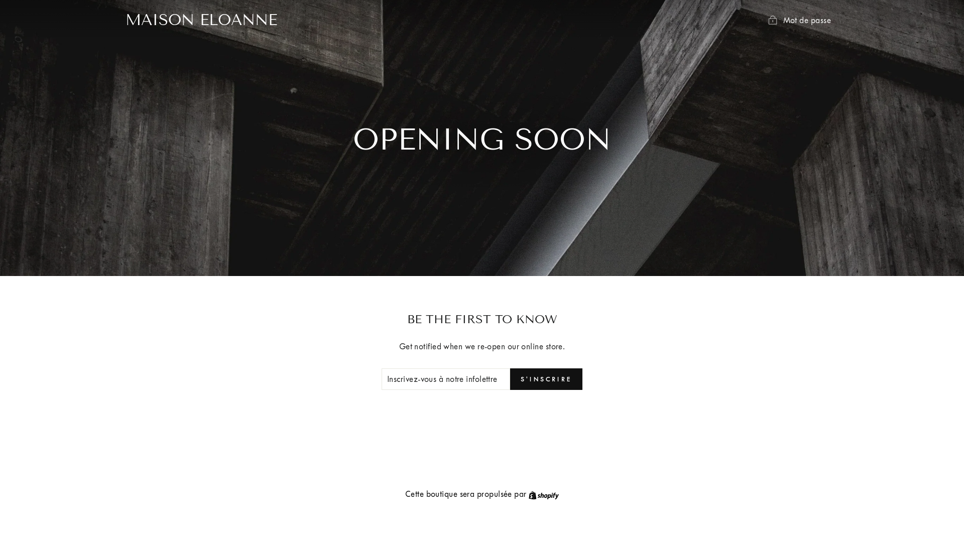 website screenshot of https://maisoneloanne.fr/