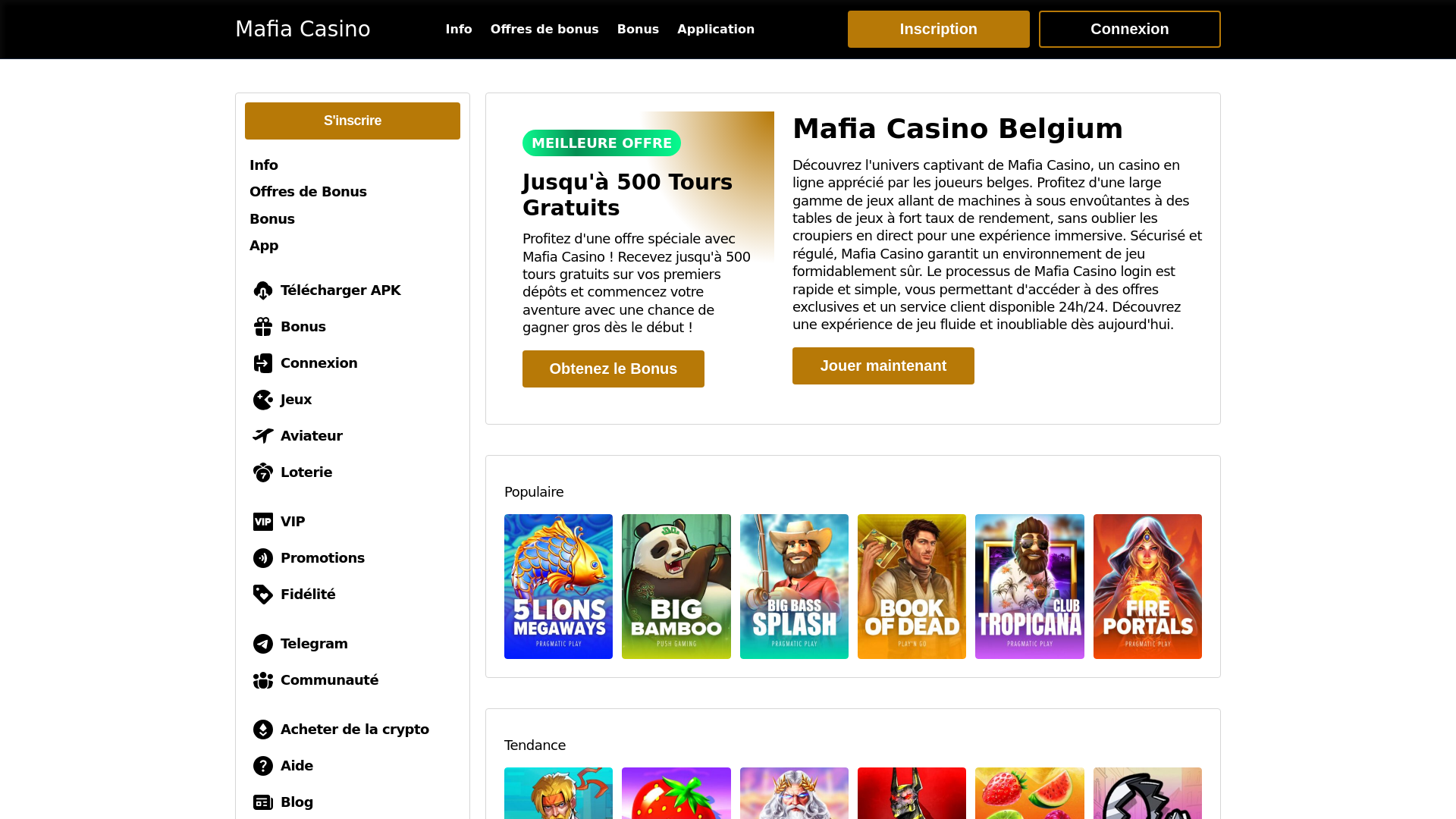 website screenshot of https://mafiacasinobelgium-com.pages.dev/