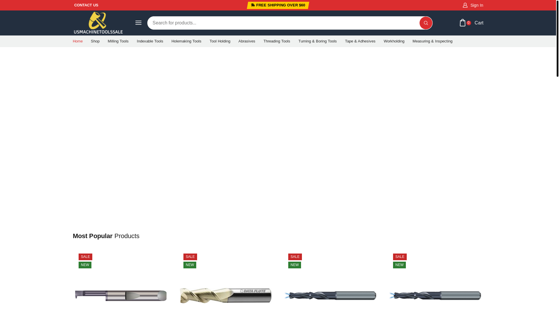 website screenshot of https://usmachinetoolssale.com/
