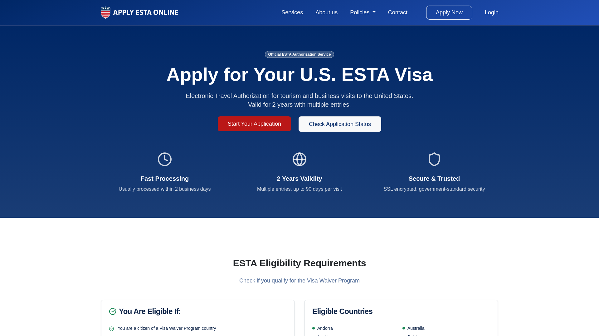 website screenshot of https://usestaonlineportal.com/