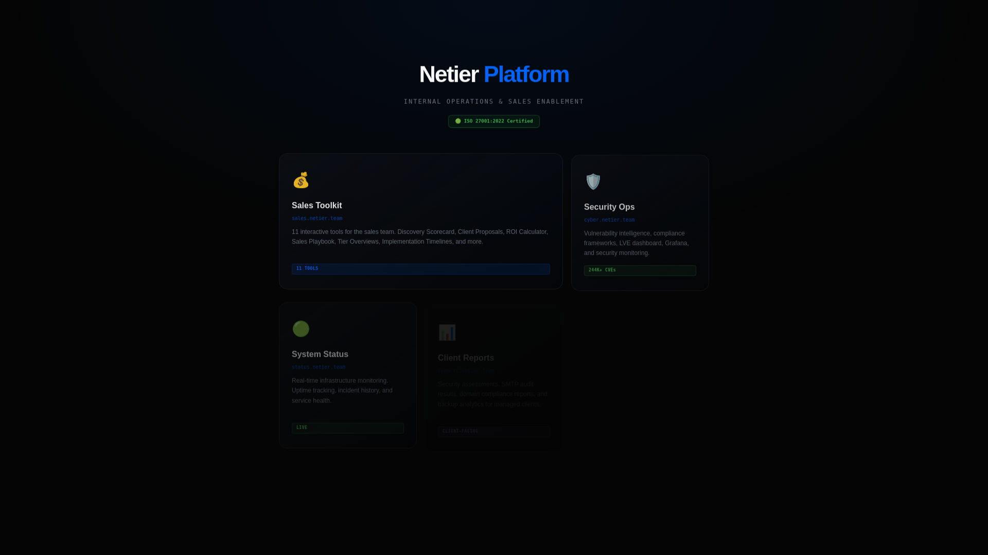 website screenshot of https://netier-hub.pages.dev/