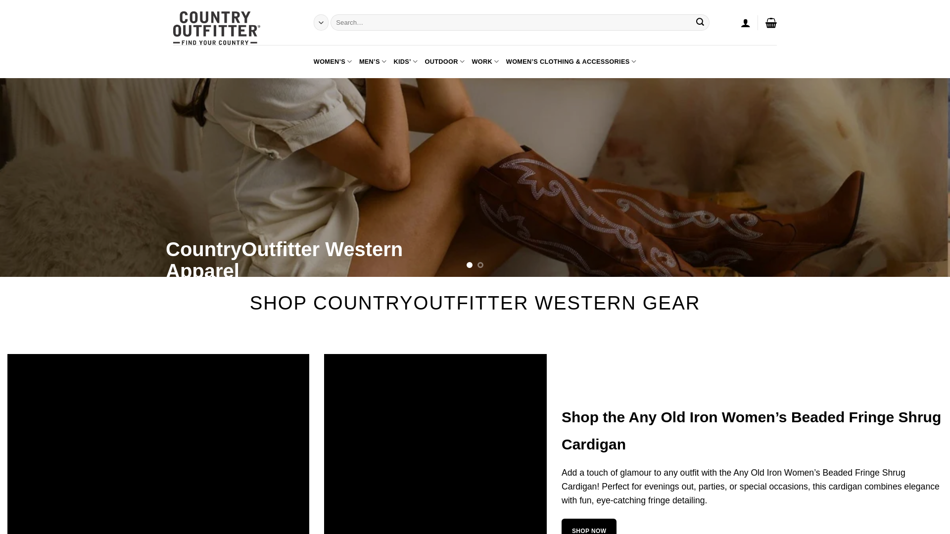 website screenshot of https://country-outfitters.com
