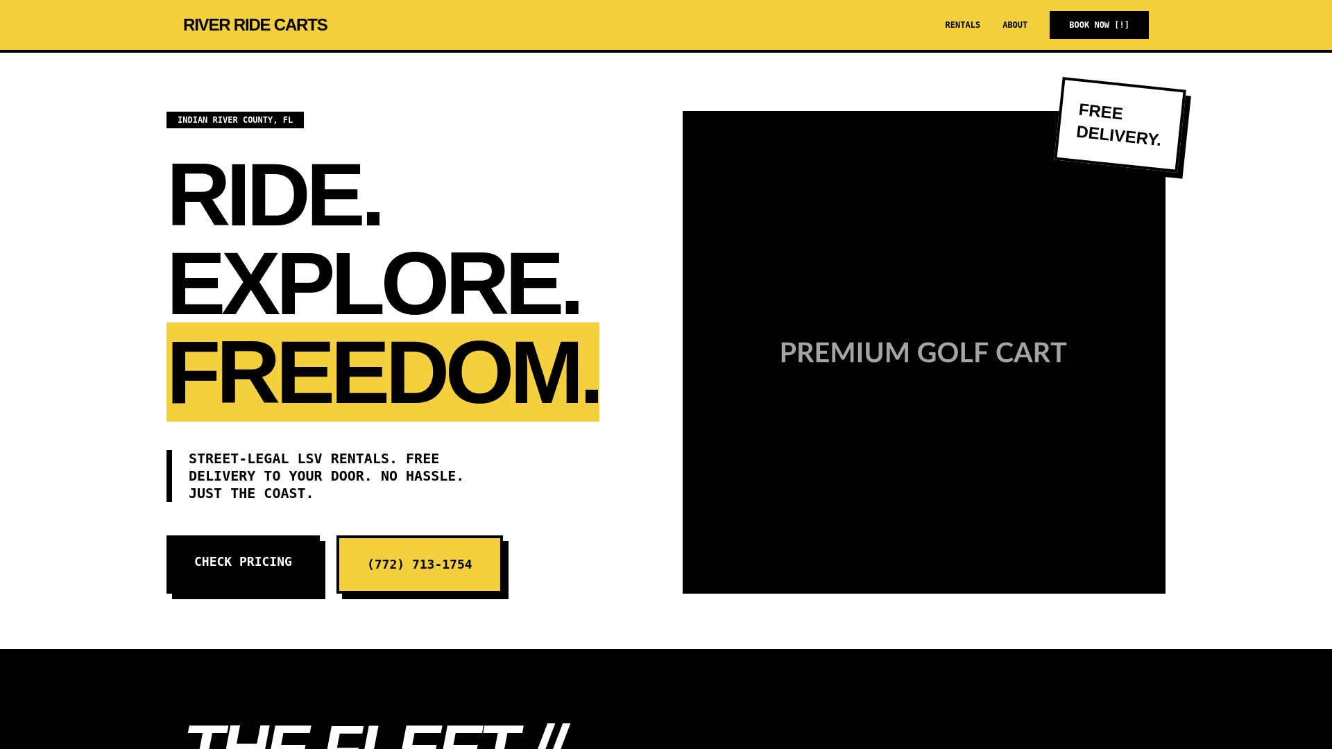 website screenshot of https://riverridecartrentals1.pages.dev/