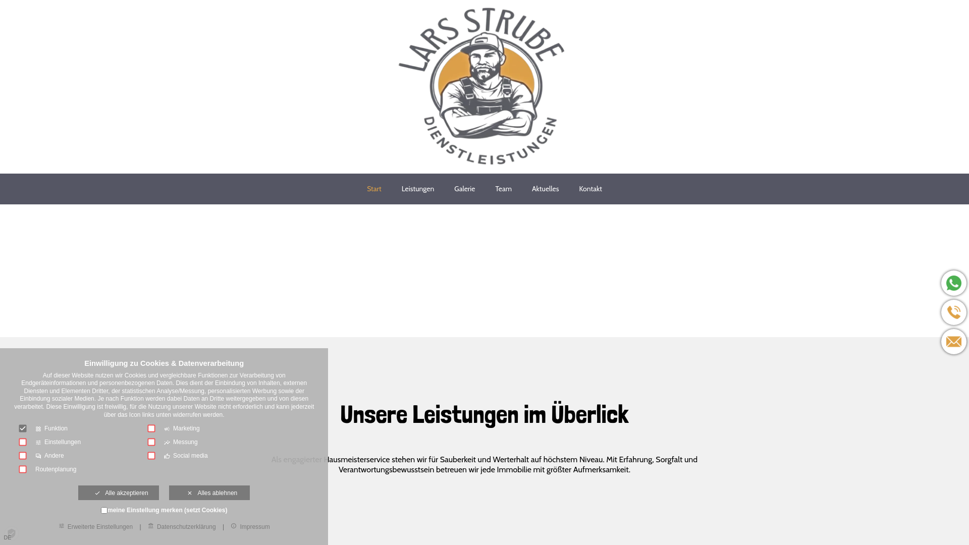 website screenshot of https://lars-strube.de