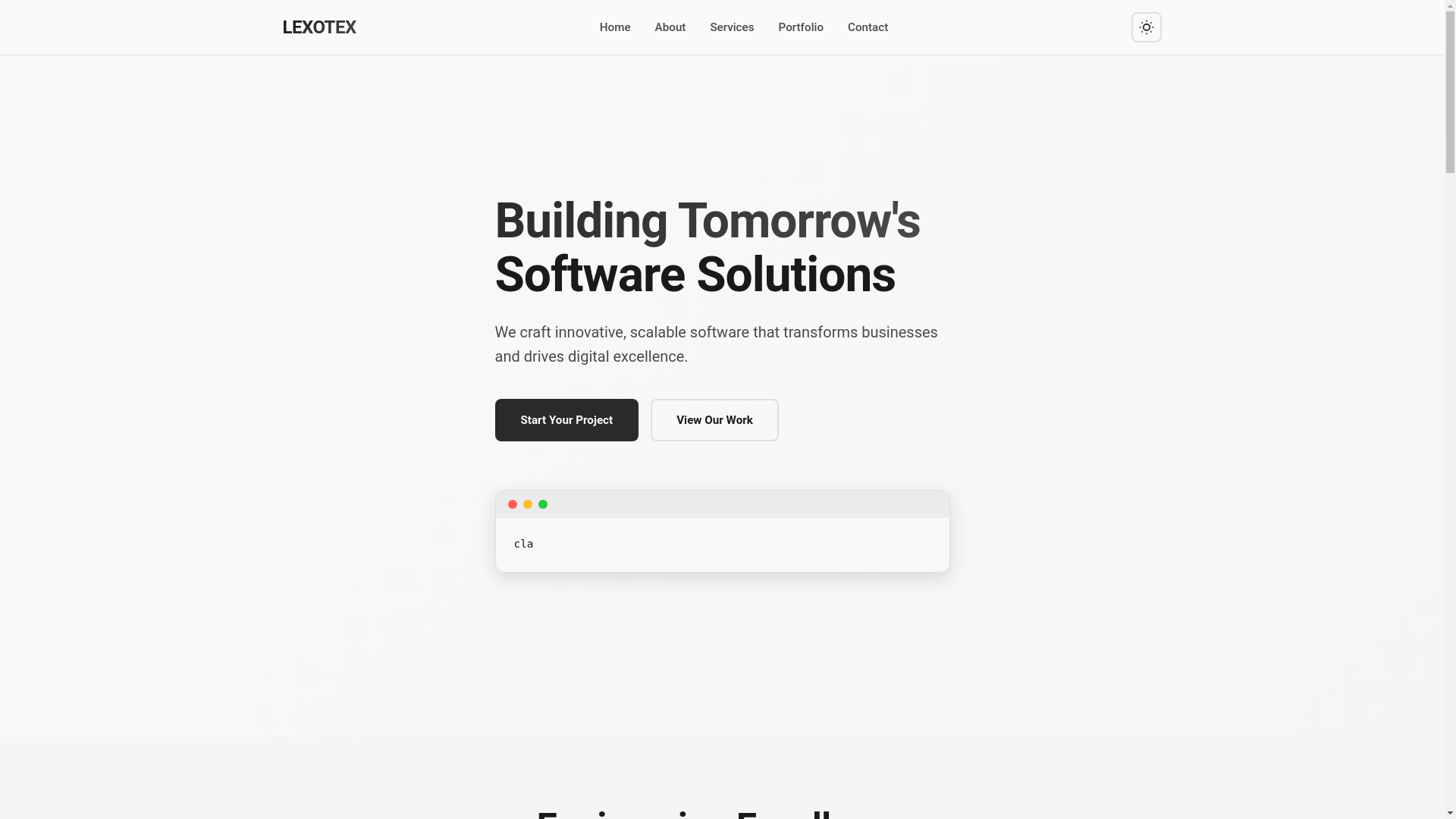 website screenshot of https://lexotexltd.com/