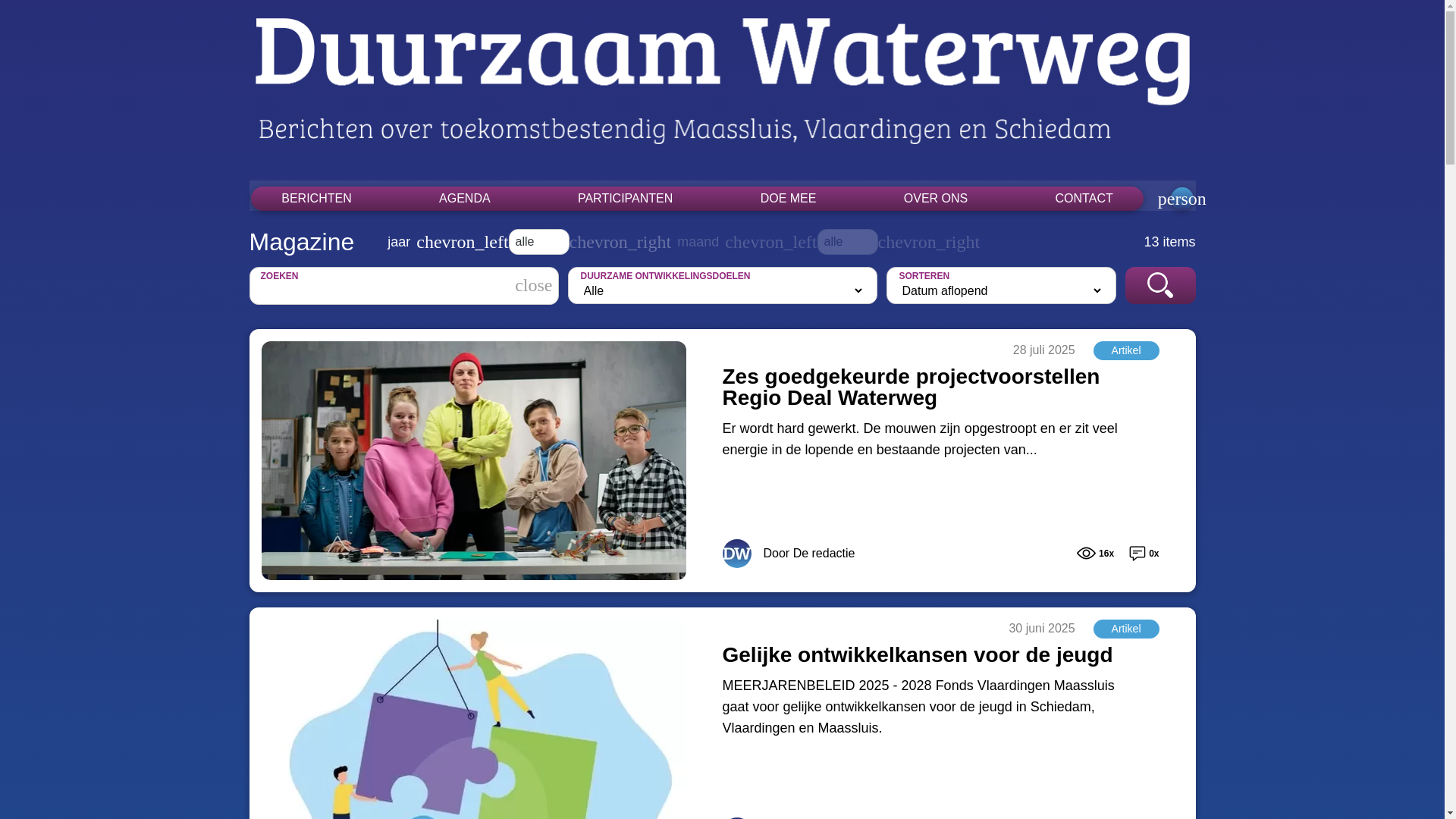 website screenshot of https://dewaterwegstroomt.nl/