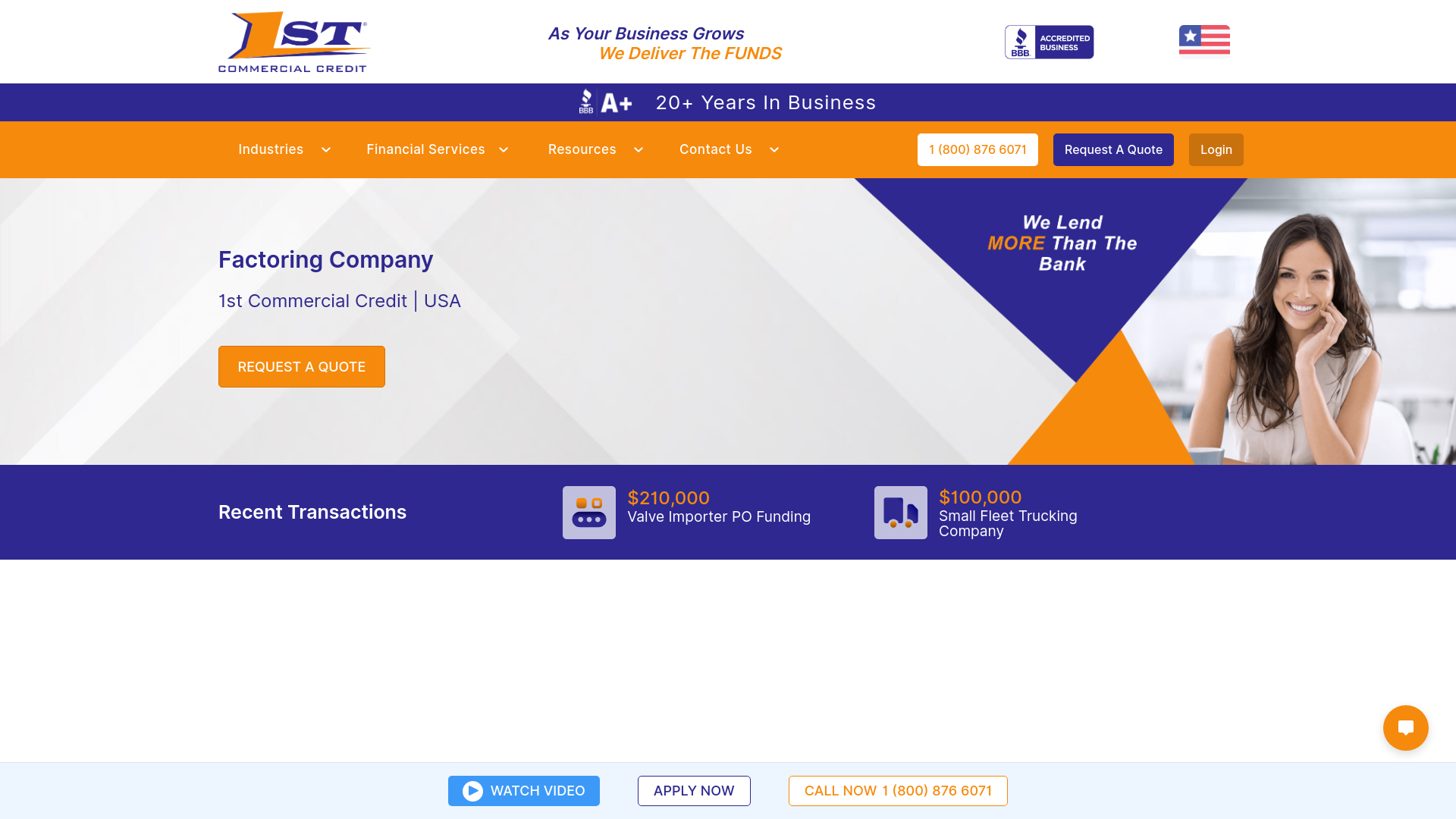 website screenshot of https://firstcreditgroup.info