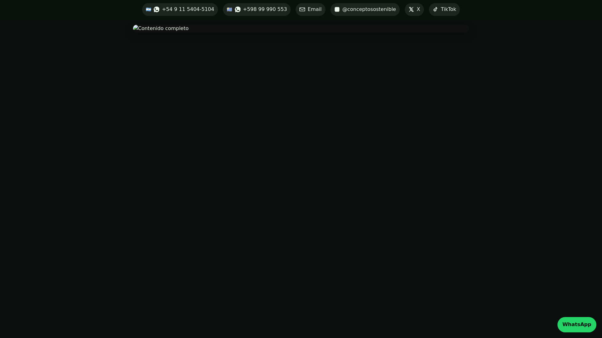 website screenshot of https://conceptosostenibleweb.pages.dev/