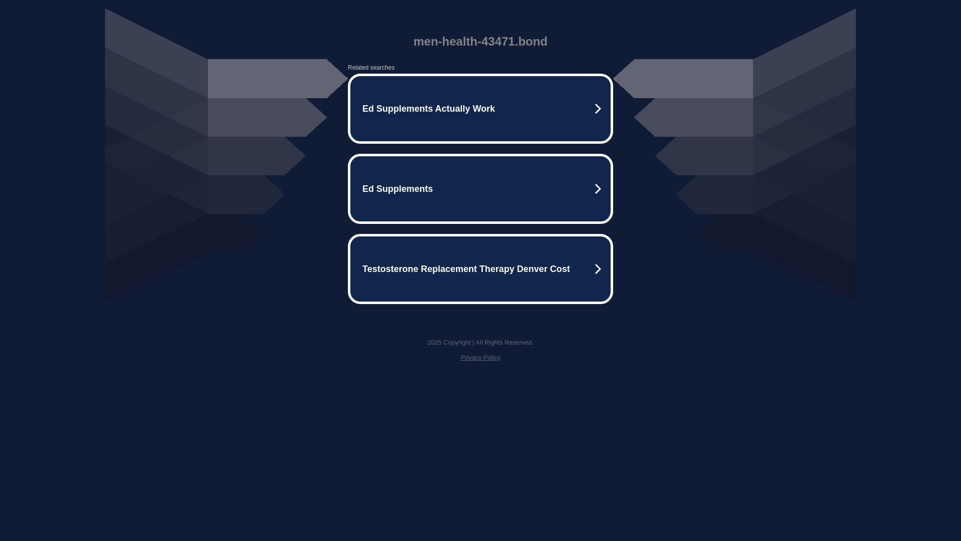 website screenshot of https://men-health-43471.bond/