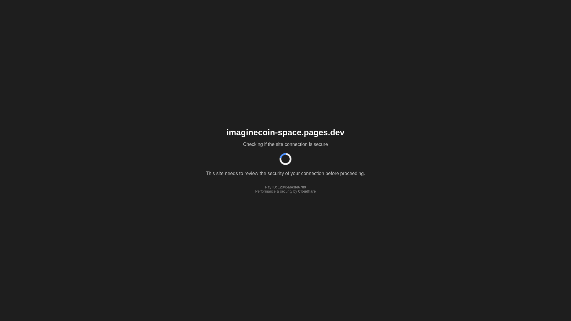 website screenshot of https://imaginecoin-space.pages.dev/