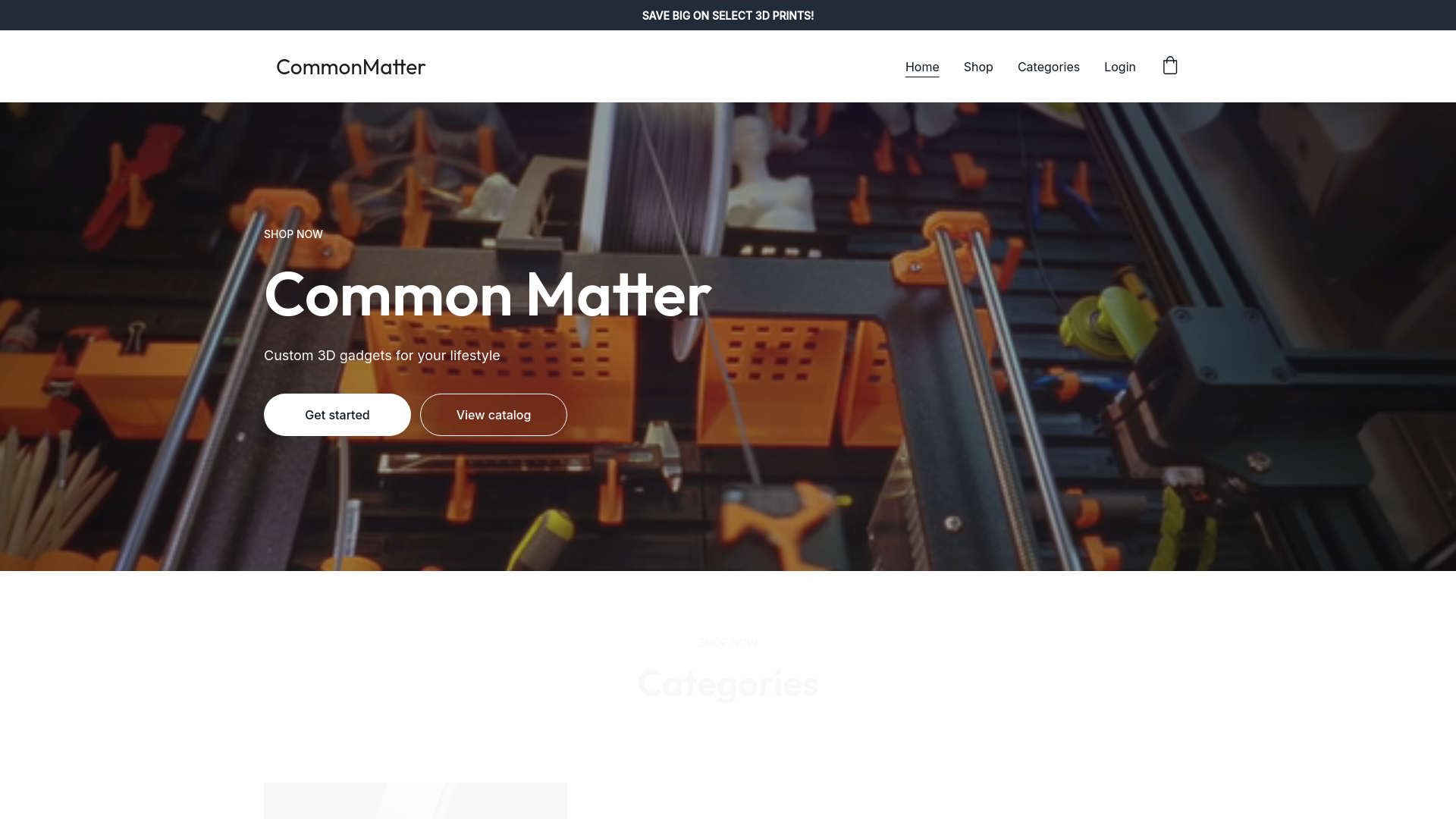 website screenshot of https://commonmatter.in/
