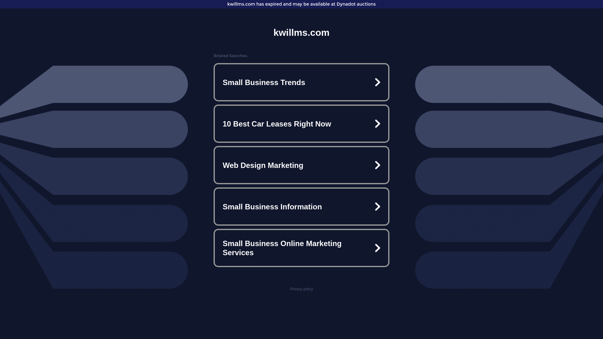 website screenshot of https://qbmah.kwillms.com
