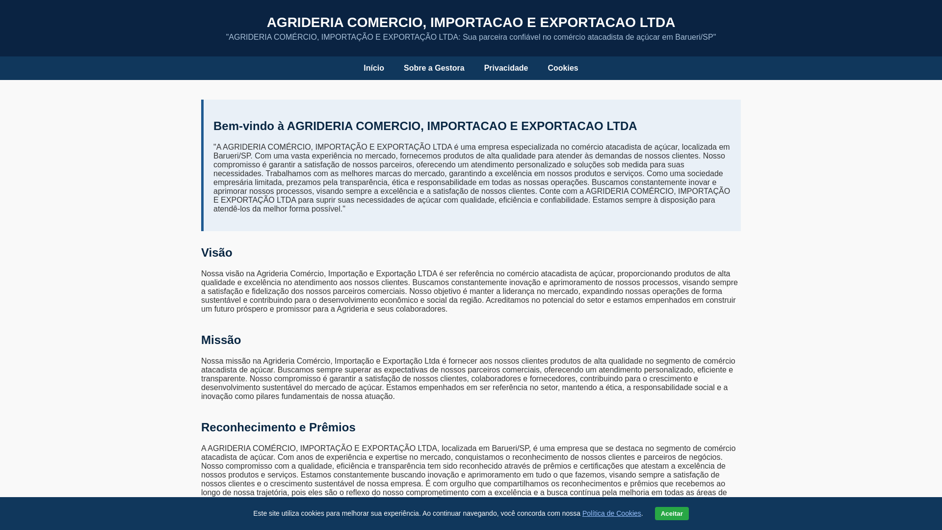 website screenshot of https://agrideriatrade.shop/