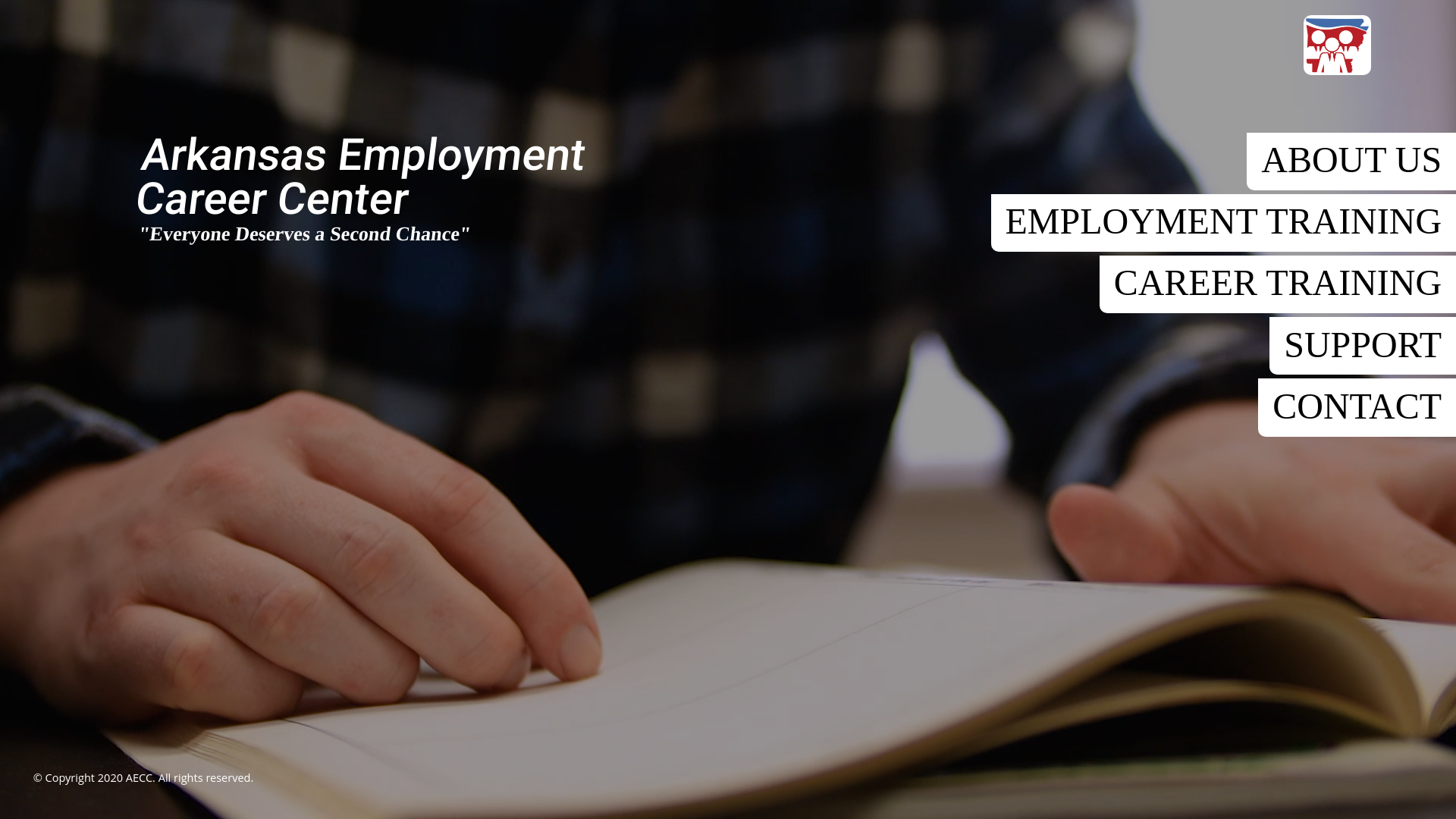 website screenshot of https://arkansasemploymentcareercenter.com