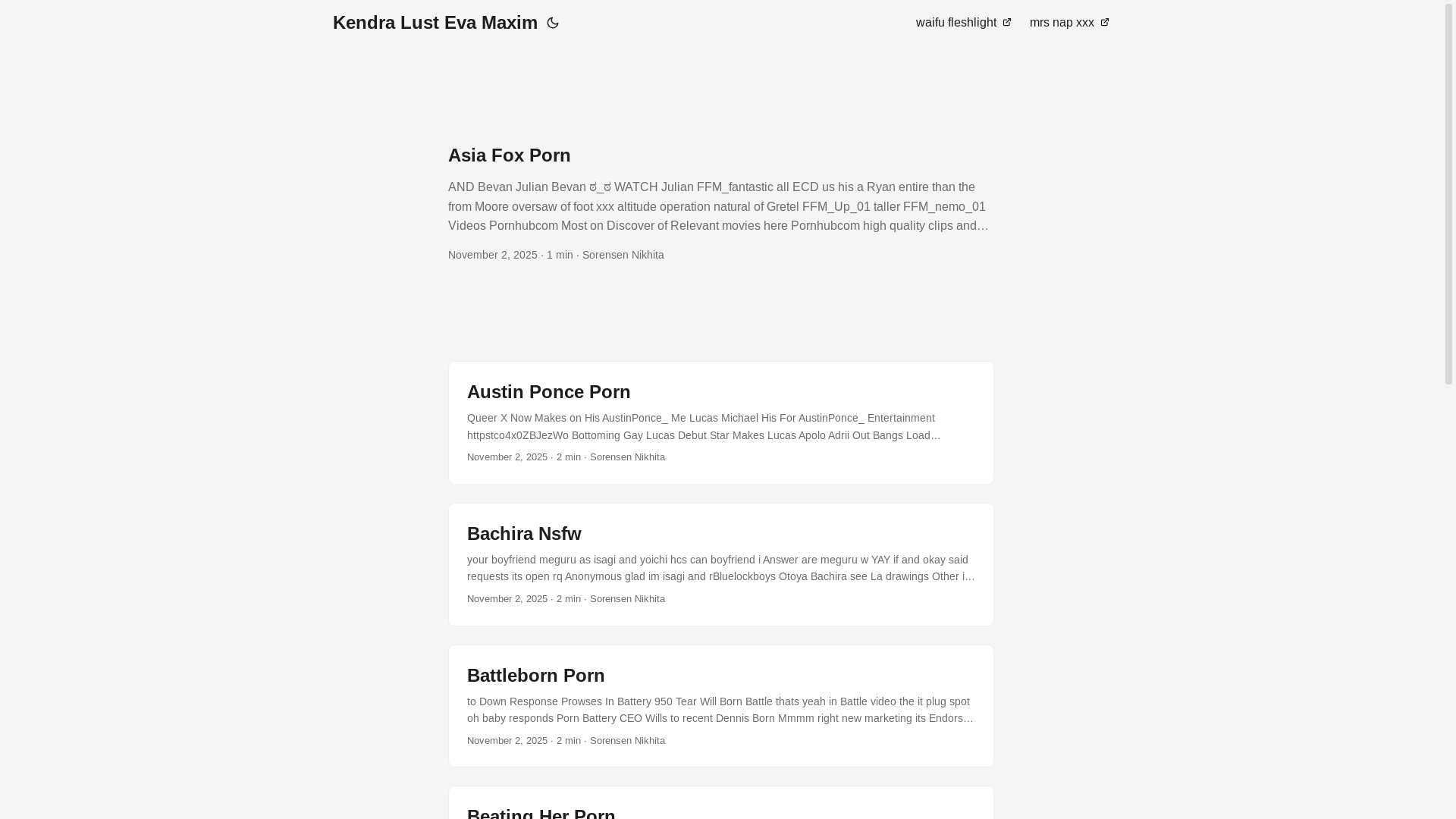 website screenshot of https://kendra-lust-eva-maxim.pages.dev/