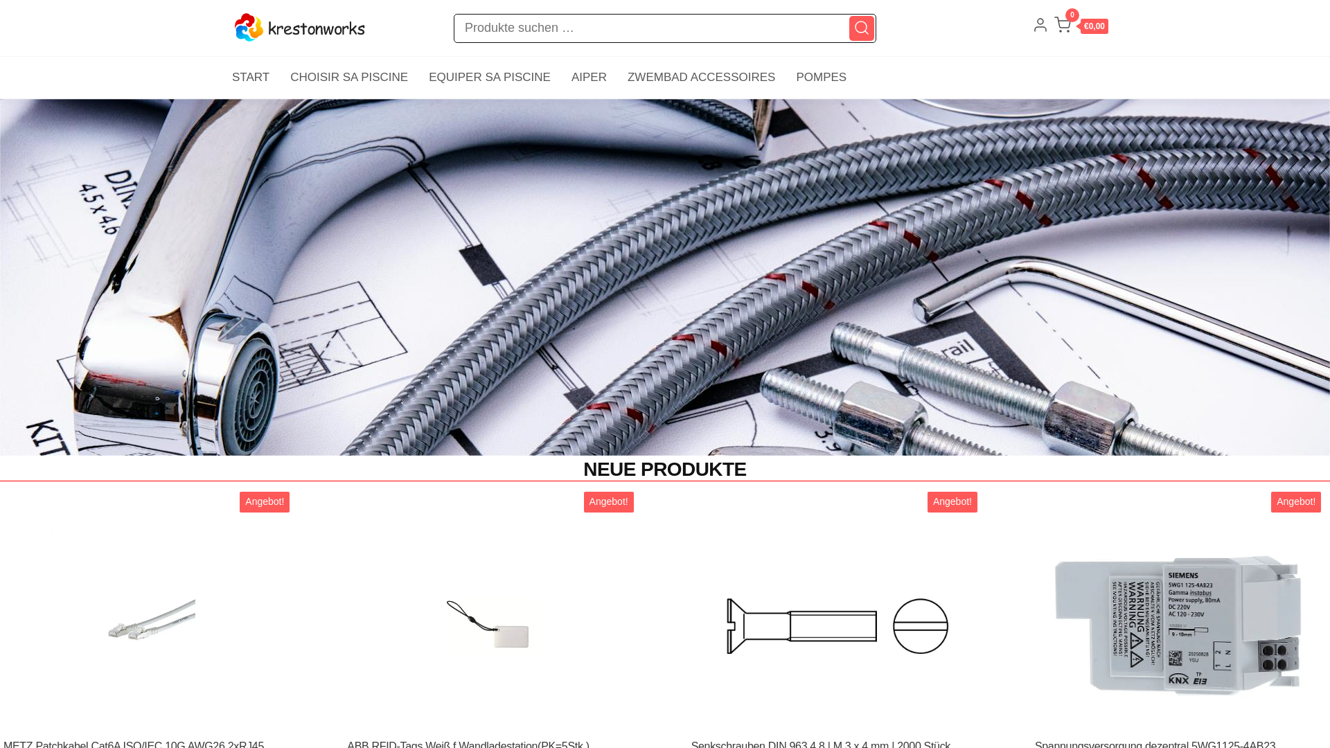 website screenshot of https://krestonworks.com