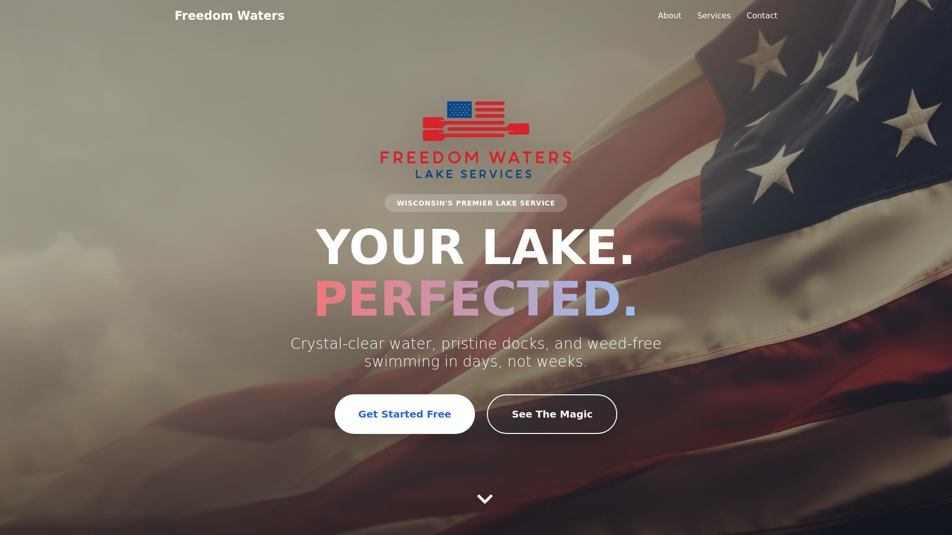 website screenshot of https://freedomwaters.pages.dev/