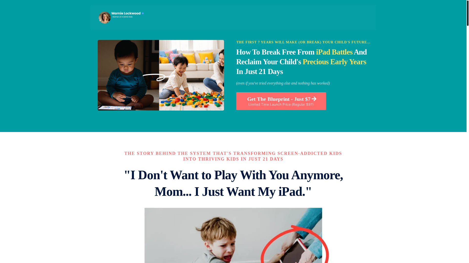 website screenshot of https://marnielockwood.com/
