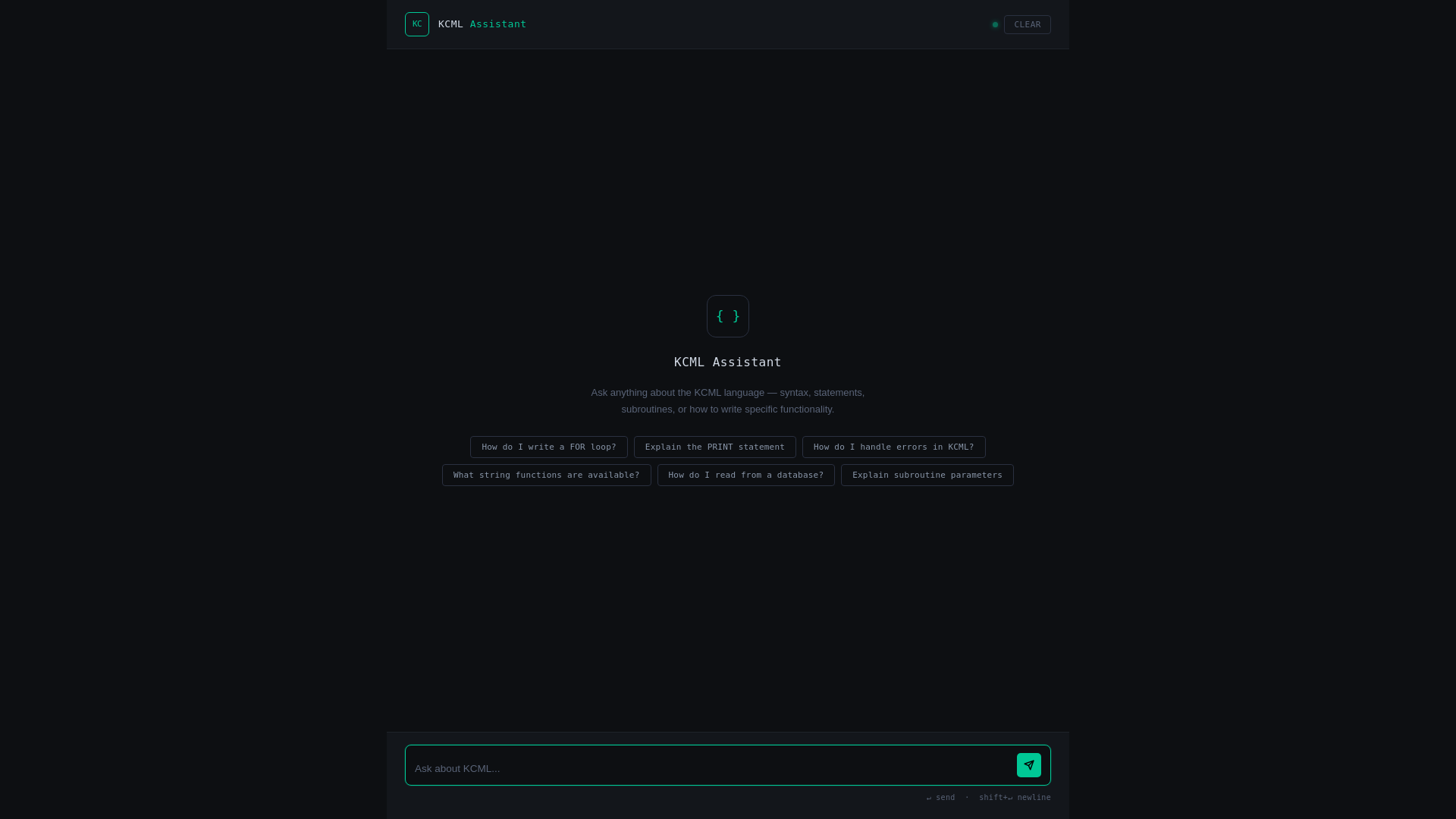 website screenshot of https://kcml-assistant.pages.dev/