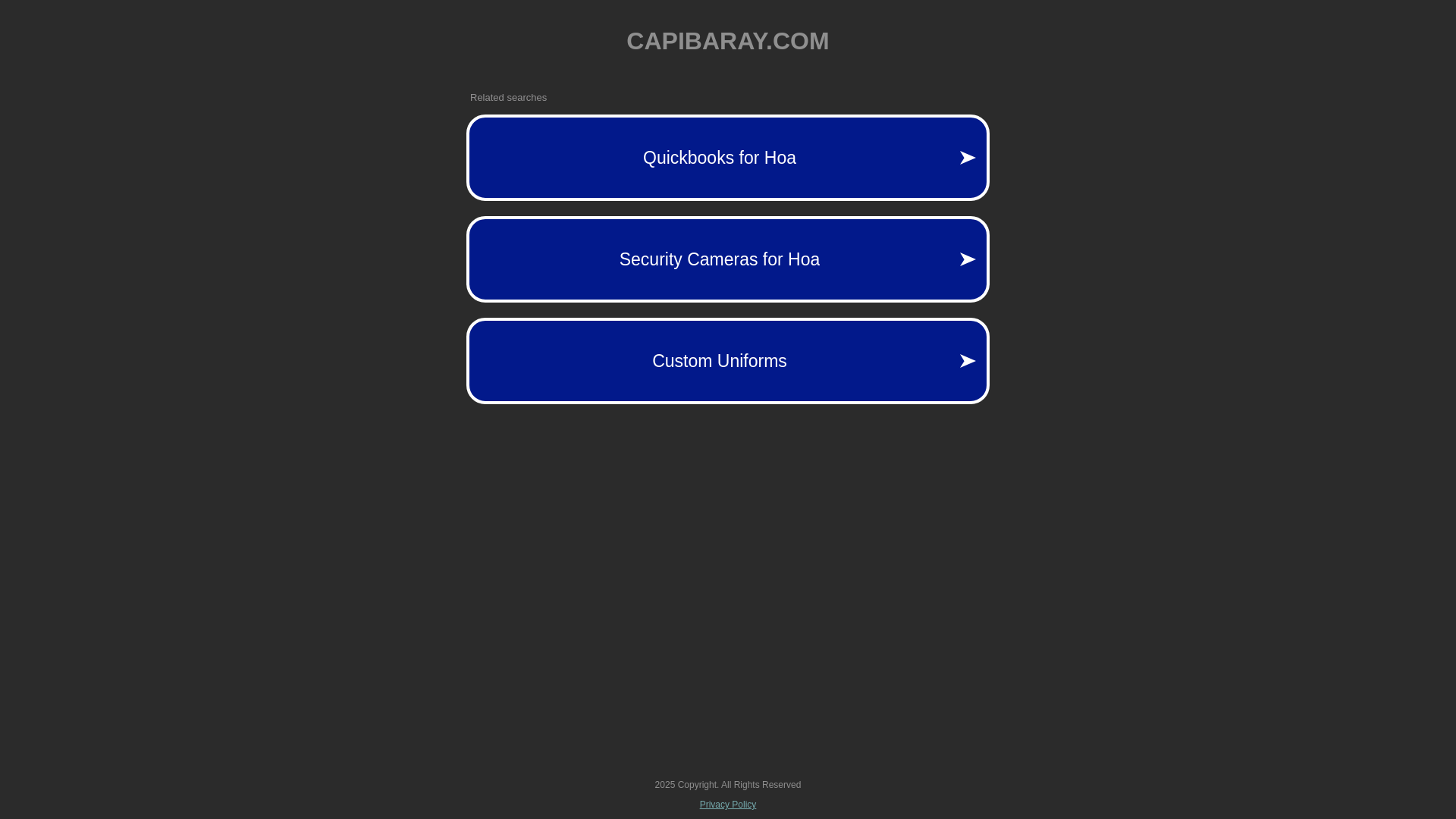 website screenshot of https://capibaray.com/
