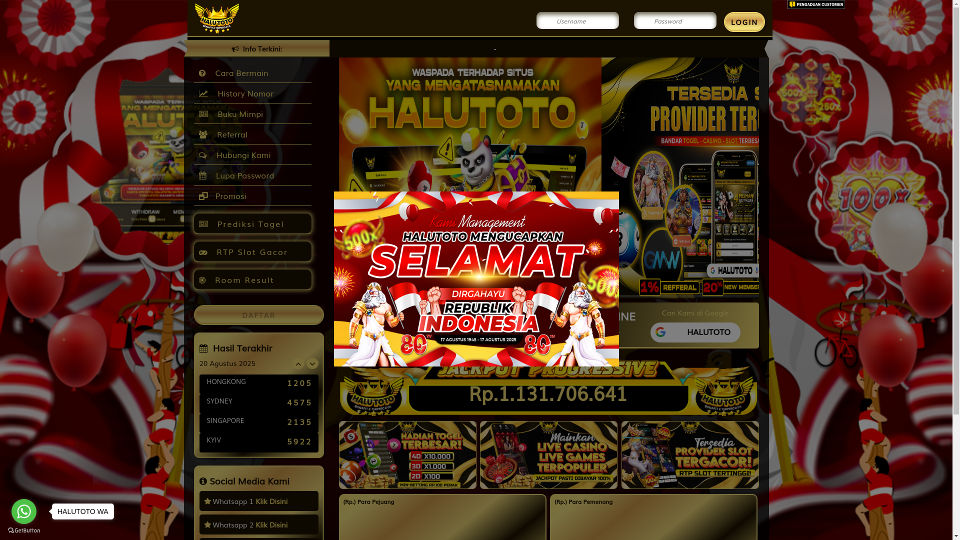 website screenshot of https://haluaku.com/
