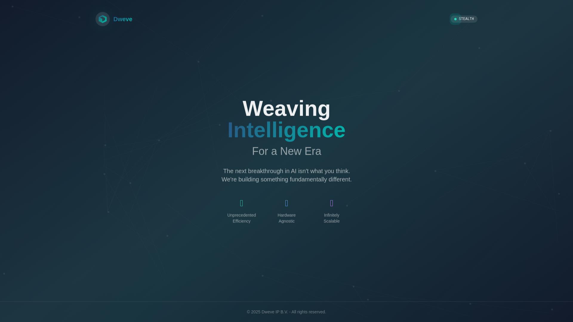 website screenshot of https://dweve.pages.dev/