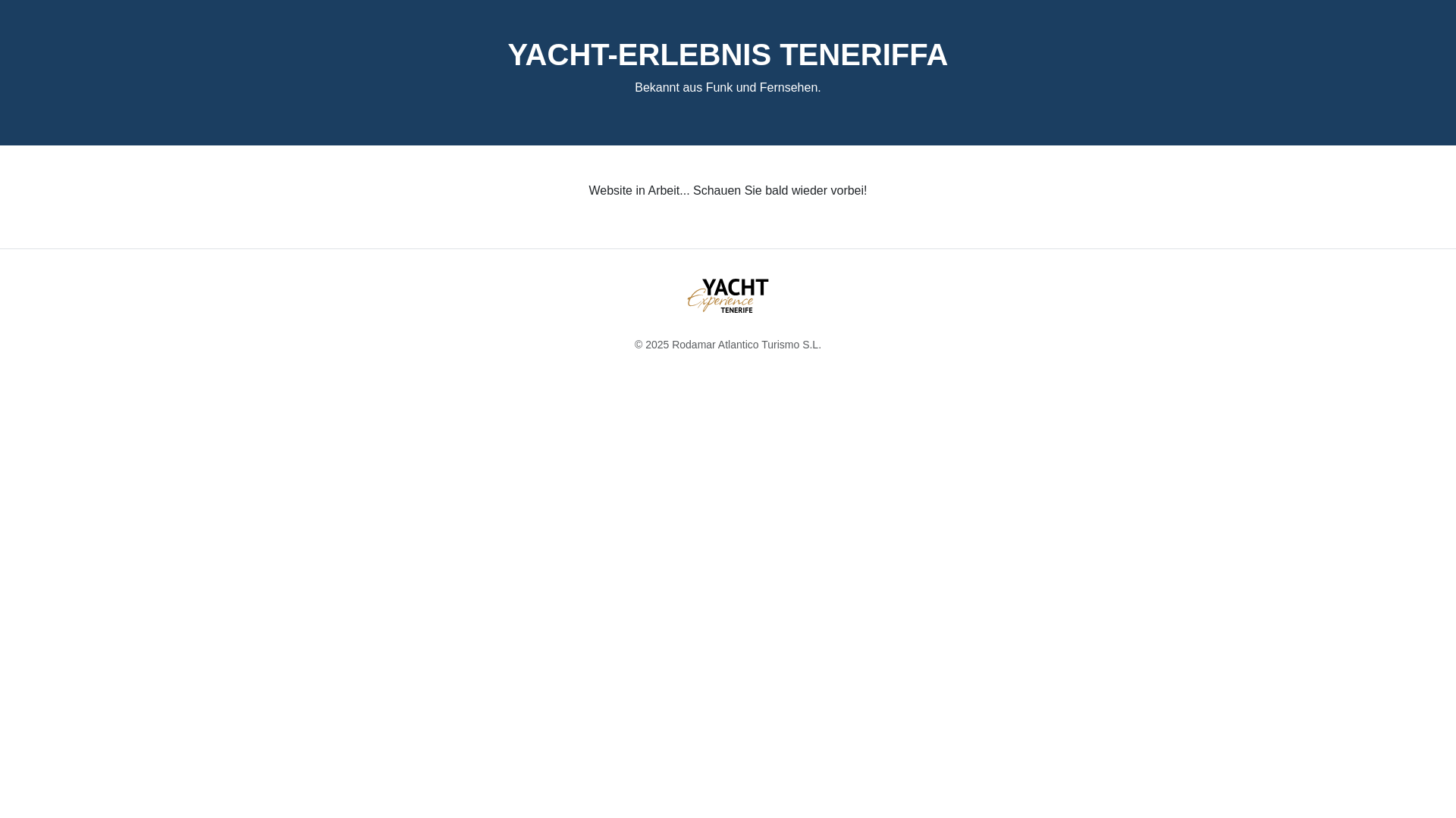 website screenshot of https://yachterlebnis.de/
