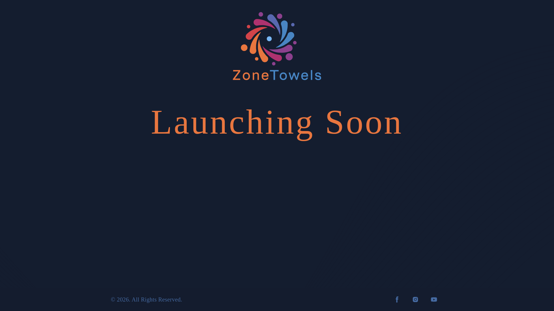 website screenshot of https://zonetowels.com