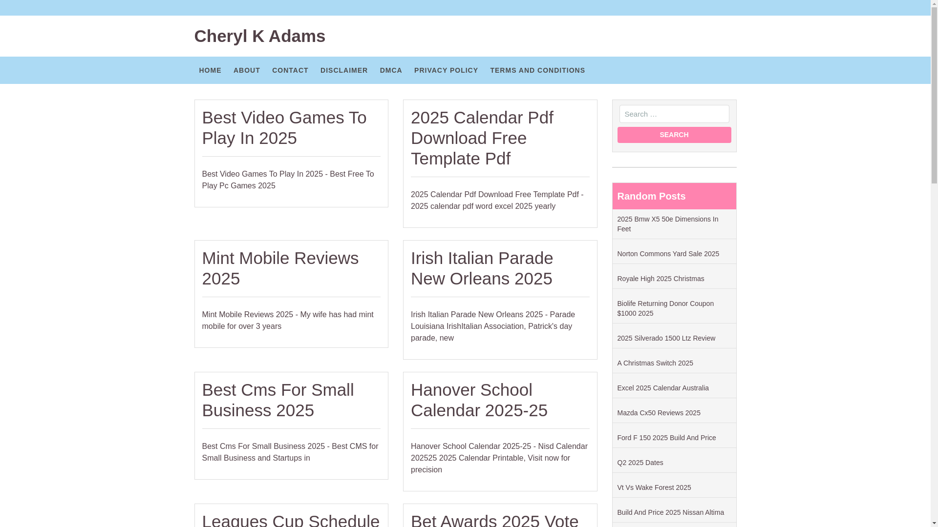 website screenshot of https://cherylkadamsd.pages.dev/
