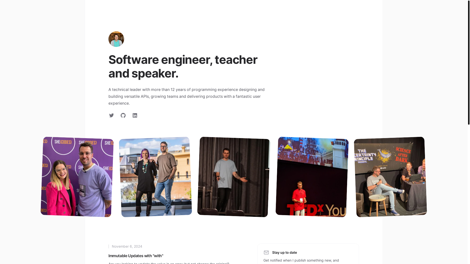 website screenshot of https://personal-website-1xp.pages.dev/