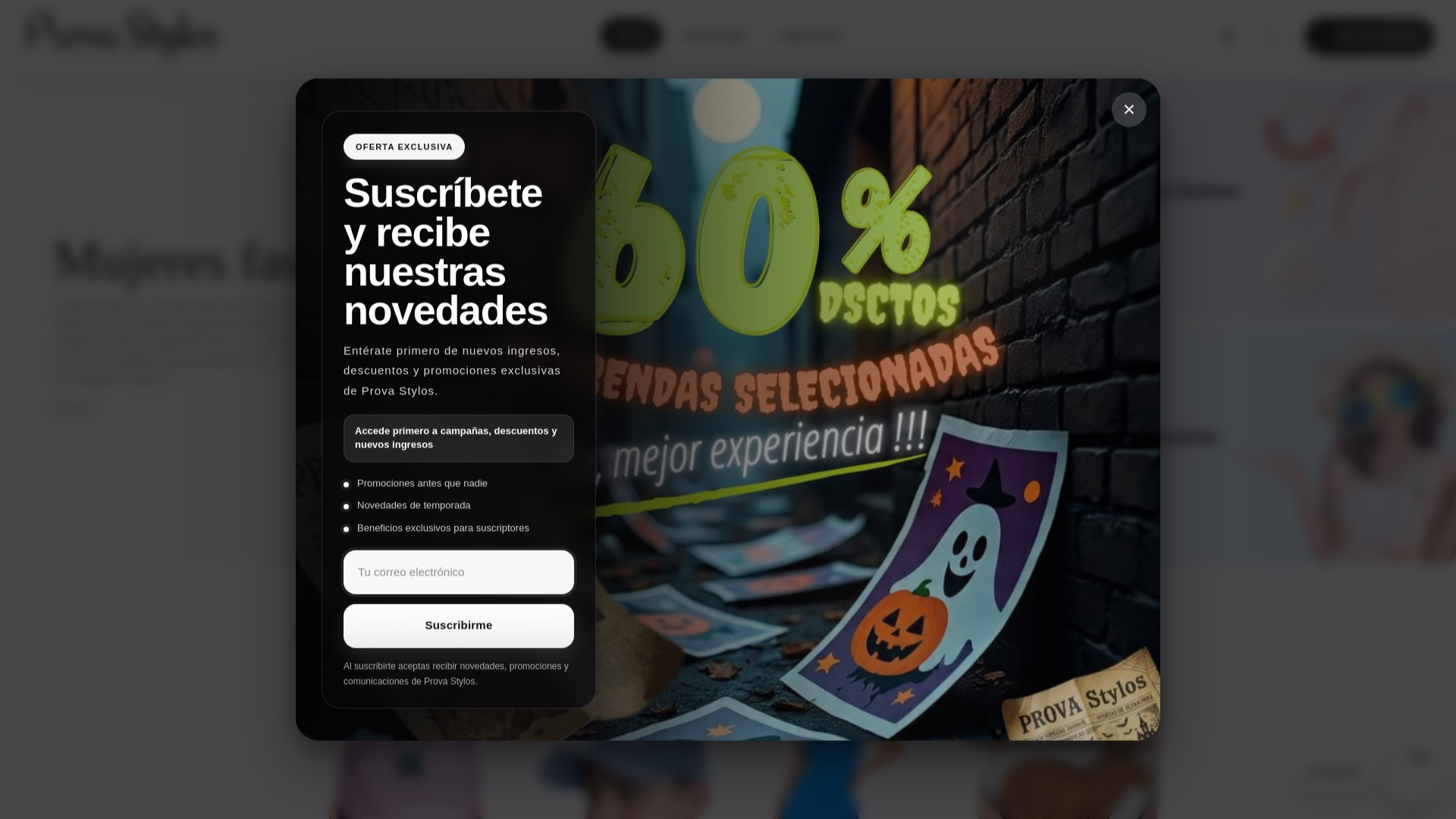 website screenshot of https://provastylos.shop/