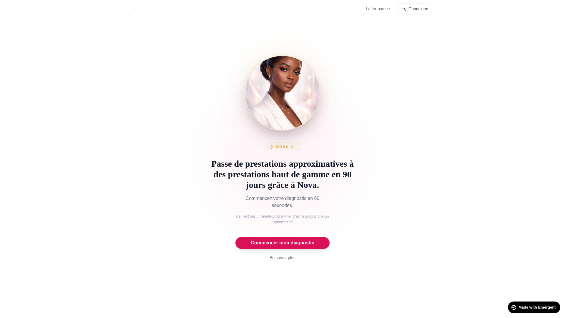 website screenshot of https://novaaureastudio.com