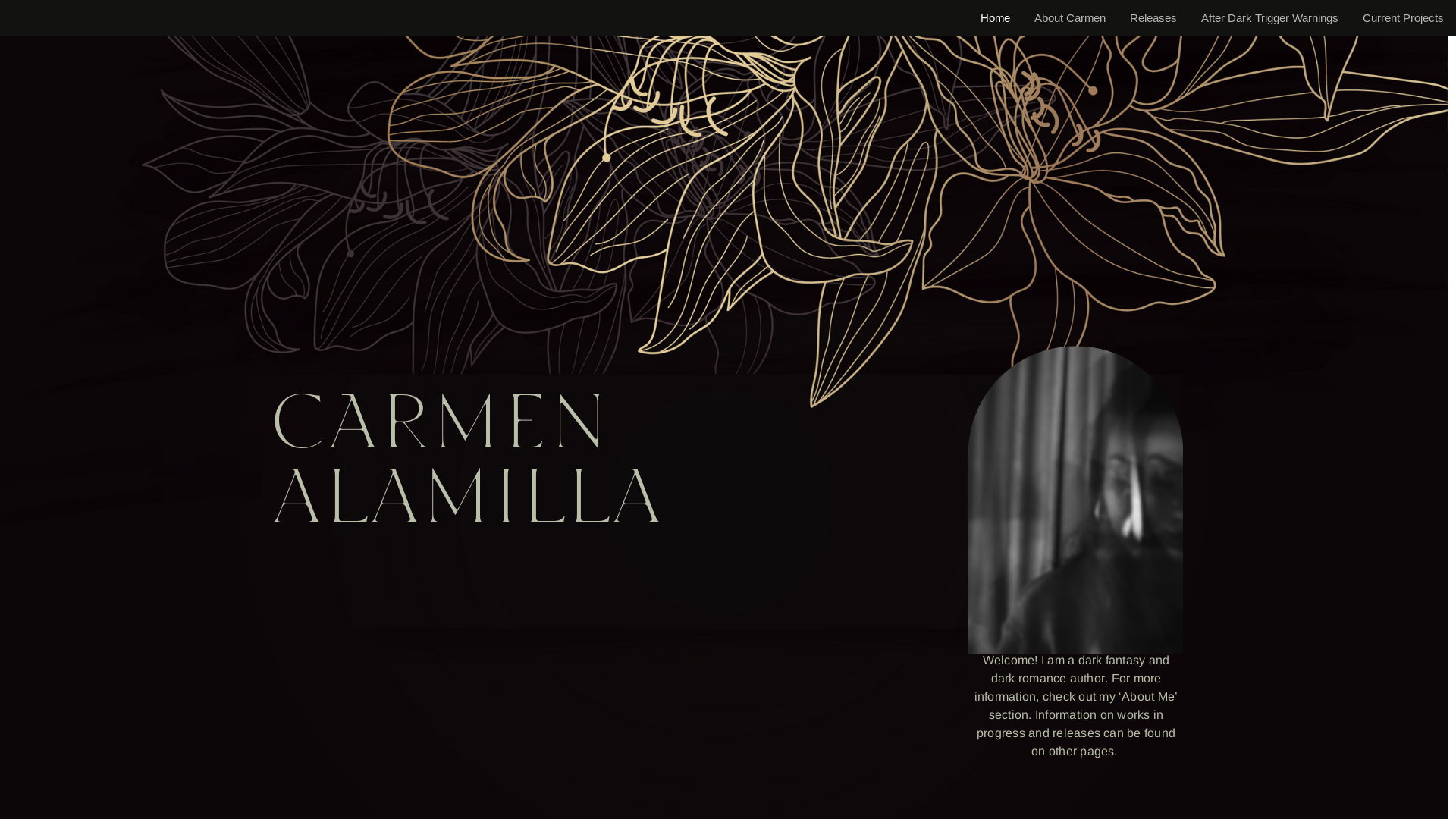 website screenshot of https://carmenalamilla.com/