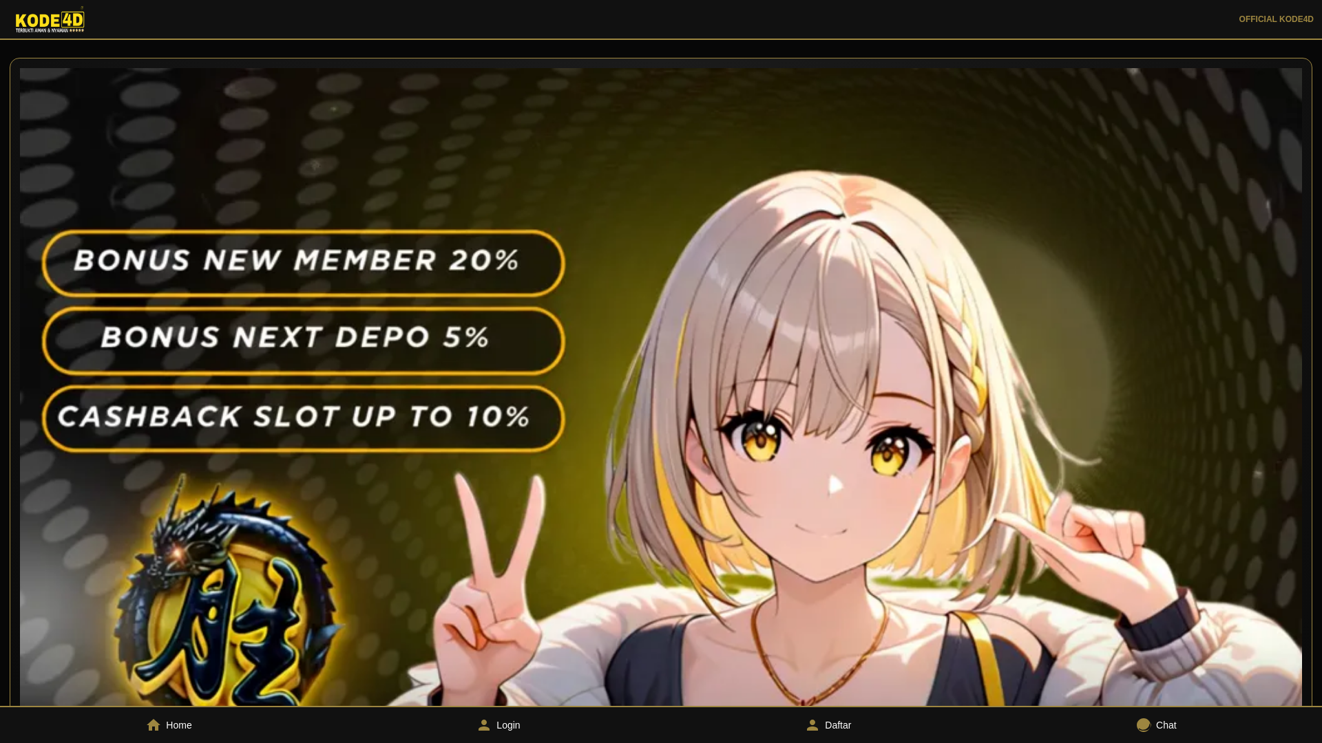 website screenshot of https://kode4dmenarik.pages.dev/