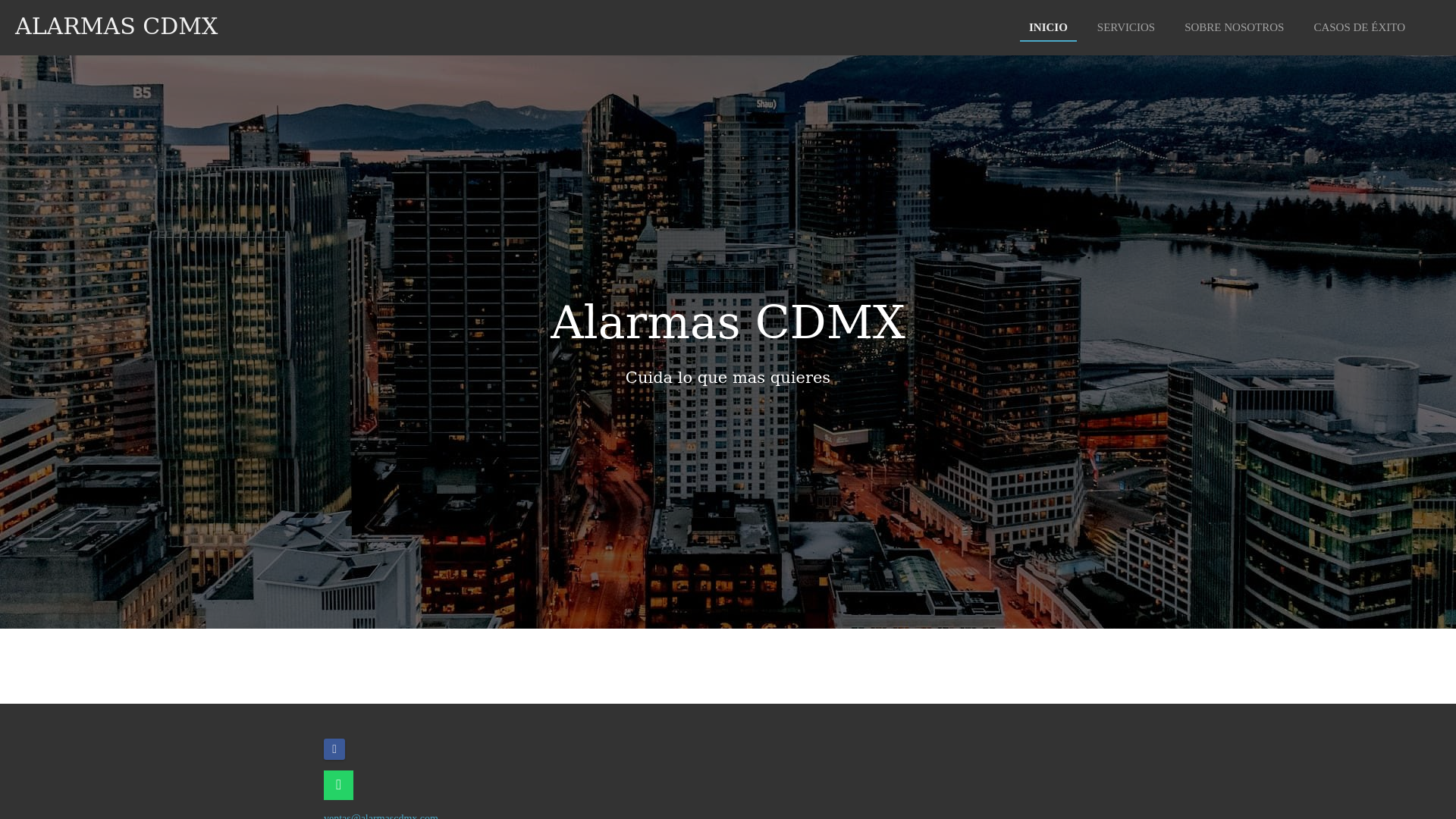 website screenshot of https://alarmascdmx.com/