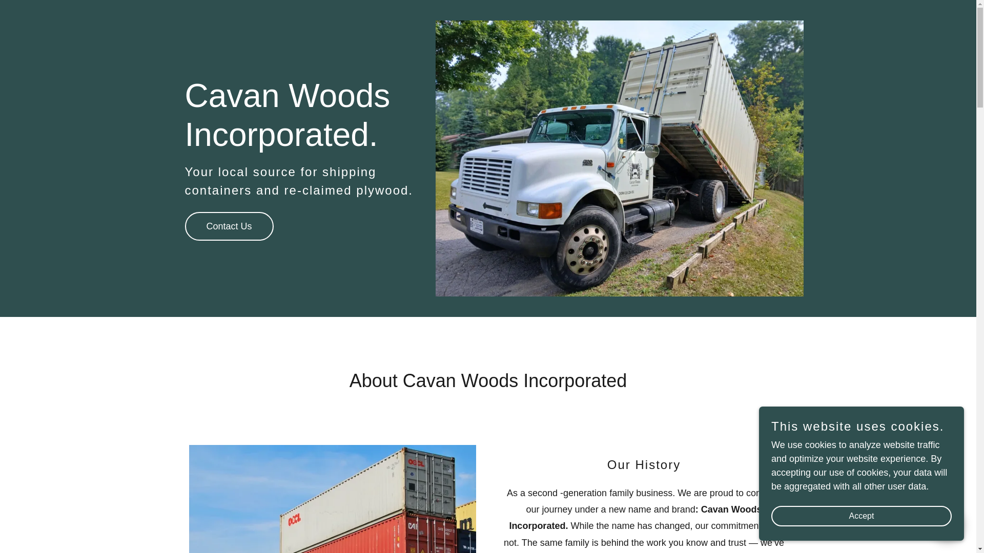 website screenshot of https://cavanwoods.ca/