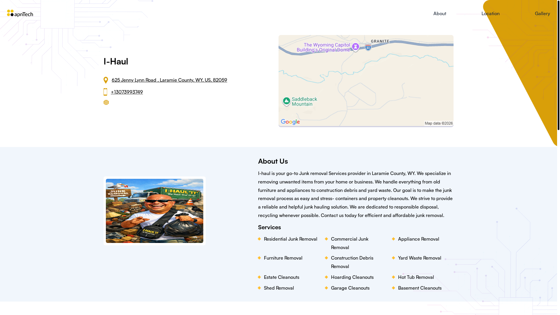 website screenshot of https://i-haul.online/