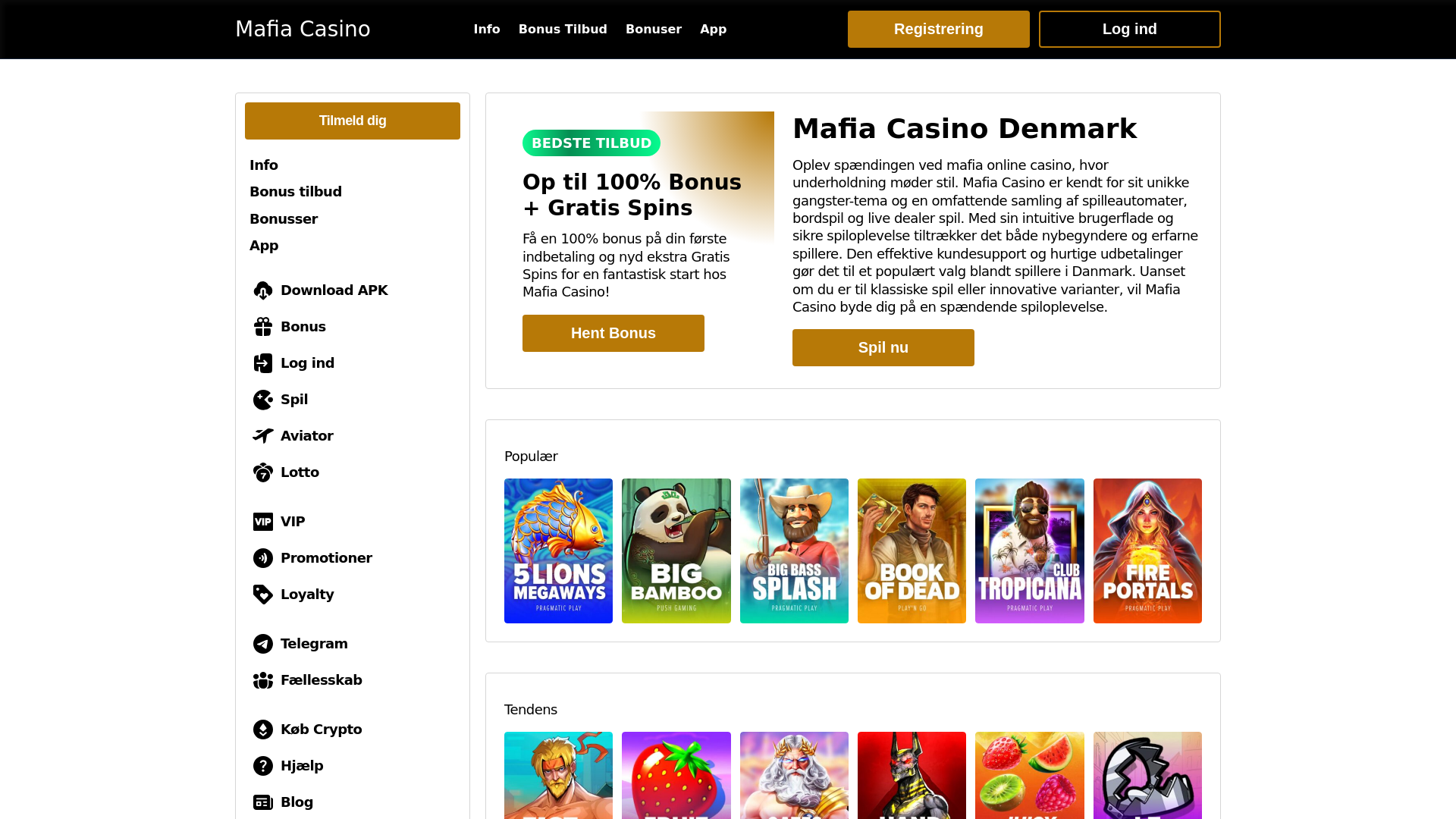 website screenshot of https://mafiacasinodenmark-com.pages.dev/