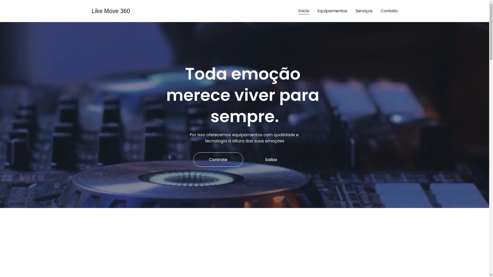 website screenshot of https://likemove360.com.br/
