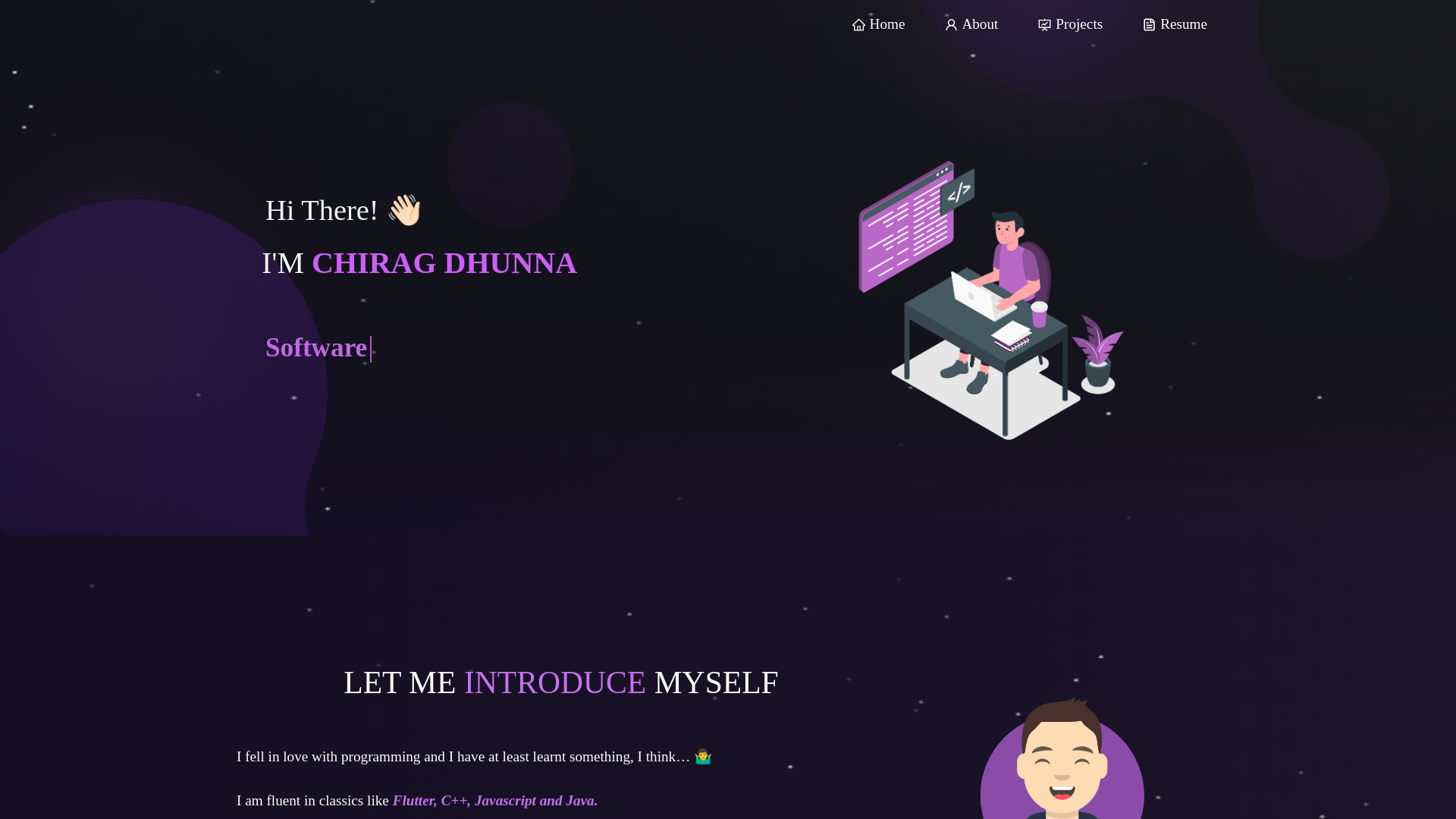 website screenshot of https://chiragdhunna-github-io.pages.dev/