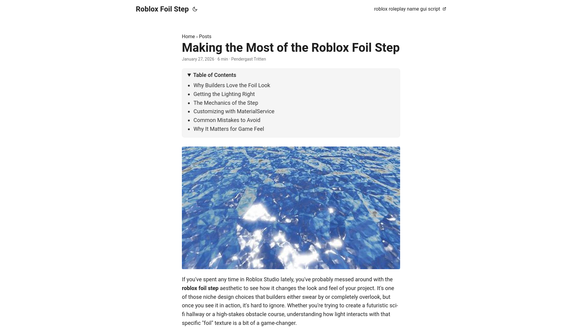 website screenshot of https://roblox-foil-step.pages.dev/