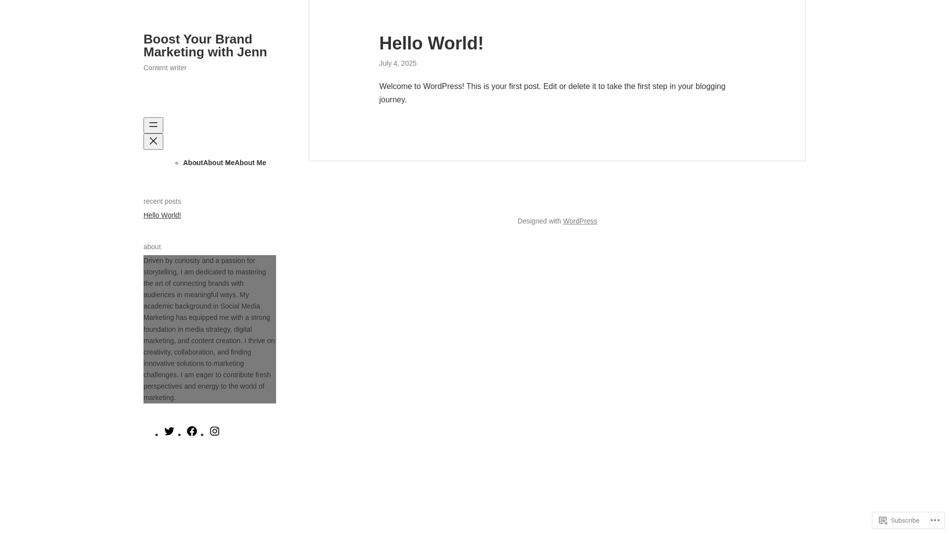 website screenshot of https://jennifer-arvig.com/