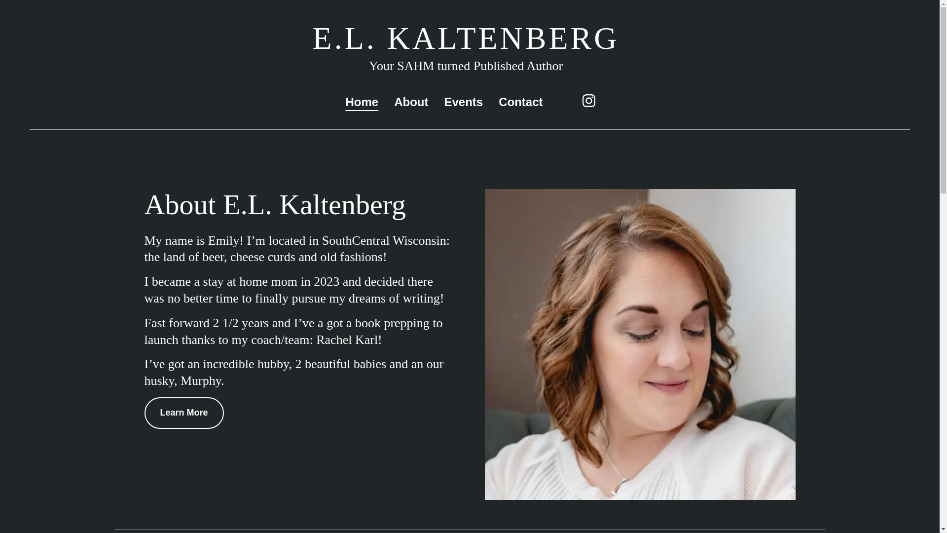 website screenshot of https://elkaltenbergwrites.com/