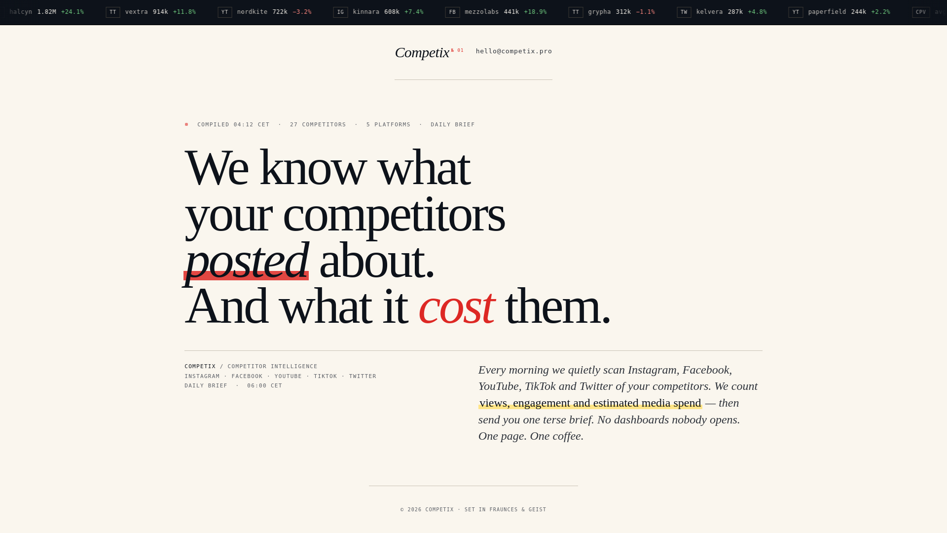 website screenshot of https://competix-pro.pages.dev/